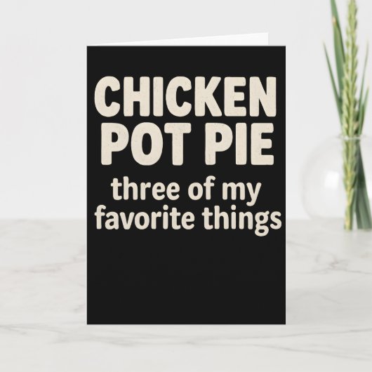 Lustiges Hühnchen-Pot-Pie-Rustic-Distressed-Farm Karte (Vorderseite)