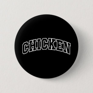 Lustiges Hühner- Athletik- Buchstaben- Kostüm Tier Button