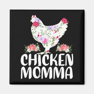 Lustiges Hühner-Mamma-Shirt für Frauen zum Muttert Magnet