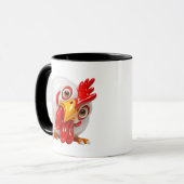 Lustiges Hühner-Tassendesign Tasse (Vorderseite Links)
