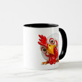 Lustiges Hühner-Tassendesign Tasse (VorderseiteRechts)