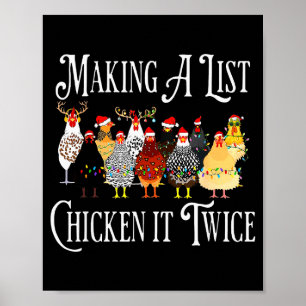 Lustiges Hühner-Weihnachten, Eine Liste erstellen  Poster
