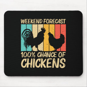 Lustiges Hühnerdesign für Männer Frauen Bauernhof  Mousepad