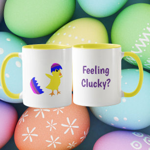 Lustiges Hühnerdesign zum Gackern Tasse