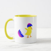 Lustiges Hühnerdesign zum Gackern Tasse (Links)