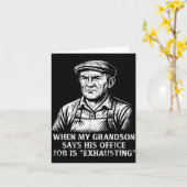 Lustiges Humor Opa-Geschenk Vatertag Großvater Karte (Gelbe Blume)