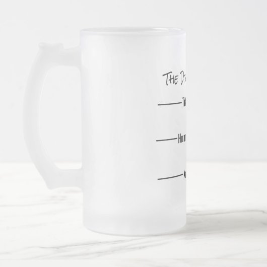 Lustiges humorvolles Drunkpreneur Maß Mattglas Bierglas (Links)