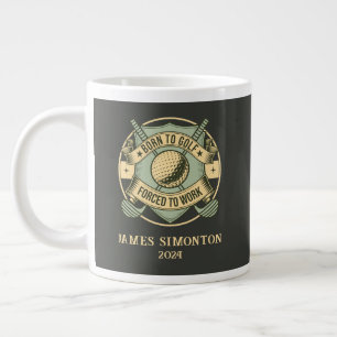 Lustiges humorvolles Golf-Zitat, individuelles Vin Jumbo-Tasse