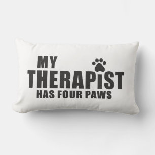 Lustiges Hunde-Mama-Papa-Geschenk! Mein Therapeut  Lendenkissen