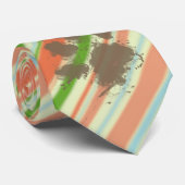 Lustiges Hundebesitzer-Geschenk; Pfirsich u. Krawatte (Gerollt)