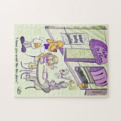 Lustiges Hundecafe-Puzzle Puzzle (Horizontal)
