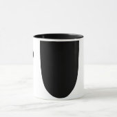 lustiges Hundegesicht Tasse (Zentrum)