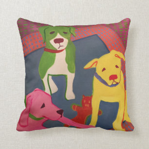 Lustiges Hundekissen mit Kissen