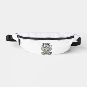 Lustiges Hundeliebhaber-Shirt mit Vintage-graviert Bauchtasche