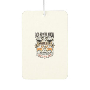 Lustiges Hundeliebhaber-Shirt mit Vintage-Hunde-De Autolufterfrischer