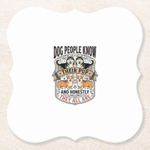 Lustiges Hundeliebhaber-Shirt mit Vintage-Hunde-De Untersetzer