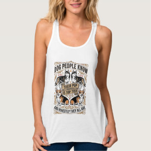Lustiges Hundeliebhaber-Shirt mit Vintage-Hunde-St Tank Top