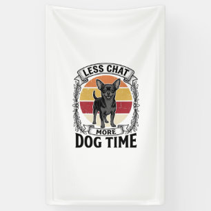 Lustiges Hundeliebhaber-Shirt Vintage Gravur Chihu Banner