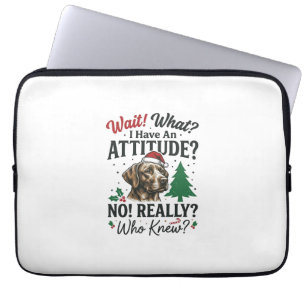 Lustiges Hundeverhalten Weihnachtsvektor-Design_1 Laptopschutzhülle