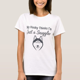 Lustiges Husky-Hund-Kuschel-T-Shirt T-Shirt