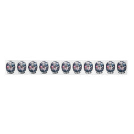 Lustiges "I Scream" Gespenster-Koch-Halloween-Sati Satinband