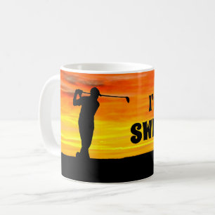 Lustiges "ich bin ein Typ-" Golf Kaffeetasse