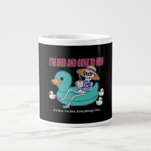 Lustiges "Ich bin gestorben und nach Meh gekommen" Jumbo-Tasse