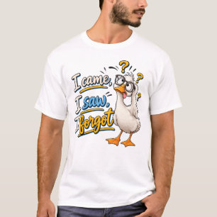 Lustiges "Ich kam, ich sah, ich vergaß" verwirrtes T-Shirt