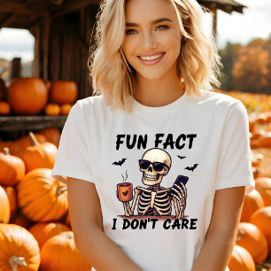 Lustiges Ich-kümmere-mich-nicht-Halloween-T-Shirt T-Shirt
