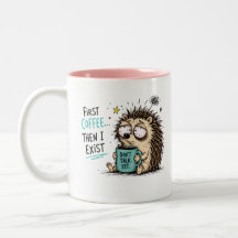 Lustiges Igel-Kaffee-Liebhaber-Design