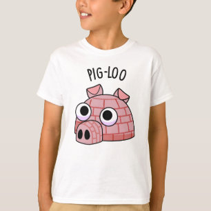 Lustiges Igloo-Wortspiel mit Schwein T-Shirt