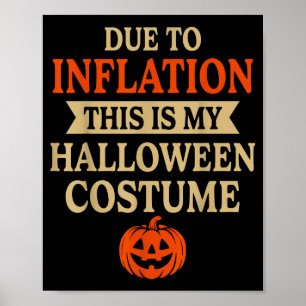 Lustiges Inflations-Halloween-Kostüm Paar passend  Poster