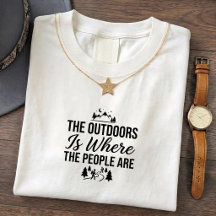 Lustiges Introvertiertes Outdoor-Zitat-T-Shirt