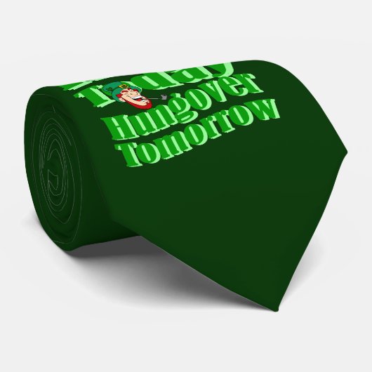 Lustiges Irentrinken Krawatte (Gerollt)