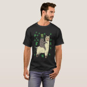 Lustiges Irisches Faultier Llama-Shirt St. Patrick T-Shirt (Vorne ganz)