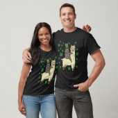 Lustiges Irisches Faultier Llama-Shirt St. Patrick T-Shirt (Unisex)