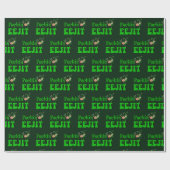 lustiges irisches unhöfliches Beleidigung feckin Geschenkpapier (Flach)