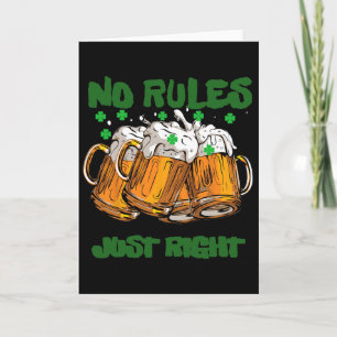 Lustiges Irland Irisch 4-Blatt-St. Paddys Karte