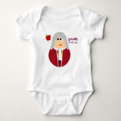 Lustiges Isaac- NewtonSäuglings-Shirt Baby Strampler (Vorderseite)
