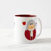 Lustiges Isaac- NewtonTassen-Geschenk Zweifarbige Tasse (VorderseiteRechts)