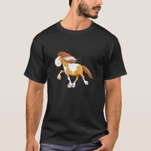 Lustiges Isländisches Pferde-Cartoon Gangpferde Pf T-Shirt