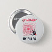 Lustiges IT-Netzwerk-Admin-Humor-Geschenk Button (Vorne & Hinten)