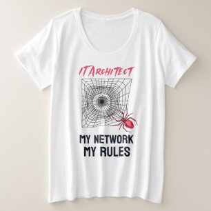 Lustiges IT-Netzwerk-Admin-Humor-Geschenk Große Größe T-Shirt
