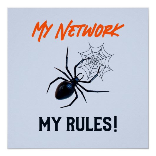 Lustiges IT-Netzwerk-Admin-Humor-Geschenk Poster (Vorderseite)