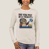 Lustiges IT-Support-Eule-Langarm-Ticket-Shirt Tri-Blend Shirt (Vorderseite)
