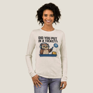 Lustiges IT-Support-Eule-Langarm-Ticket-Shirt Tri-Blend Shirt