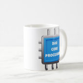 Lustiges IT-Vater-Geschenk Dad Core Processor Kaff Kaffeetasse (VorderseiteRechts)