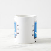 Lustiges IT-Vater-Geschenk Dad Core Processor Kaff Kaffeetasse (Mittel)