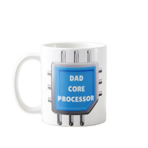 Lustiges IT-Vater-Geschenk Dad Core Processor Kaff