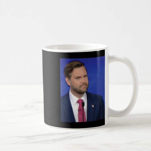 Lustiges J.d Vance Meme Vizepräsident Dete Gesicht Kaffeetasse (Rechts)
